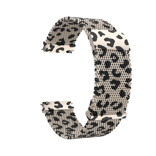 Samsung Galaxy Watch Active Milanese Strap (Leopard)
