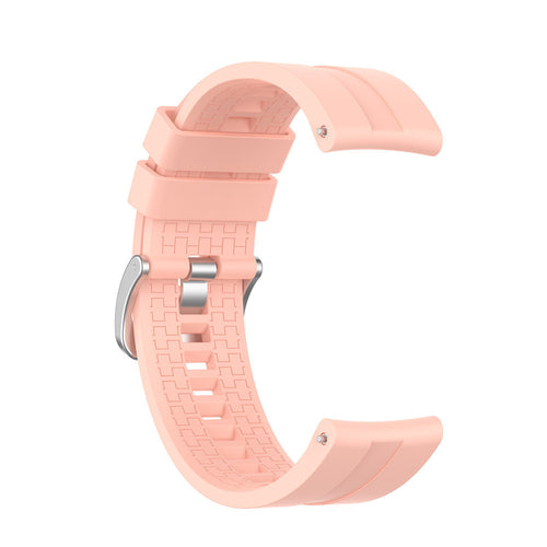 Silicone Strap 'Extreme', pink, without a watch, 3/4 front view