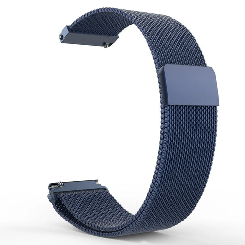 Milanese Strap, blue, without a watch, 3/4 front view