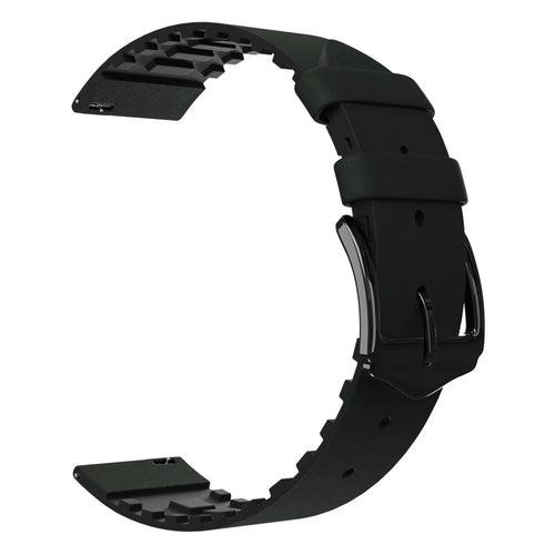 Samsung Galaxy Watch 5 Pro siliconen / leren bandje (groen)