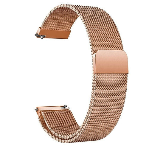 Milanese Strap, rose gold, without a watch, 3/4 front view