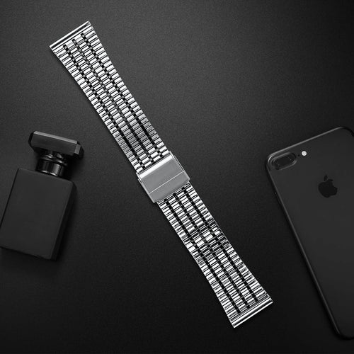 Withings Steel HR Sport roestvrij stalen band (zilver/zwart)