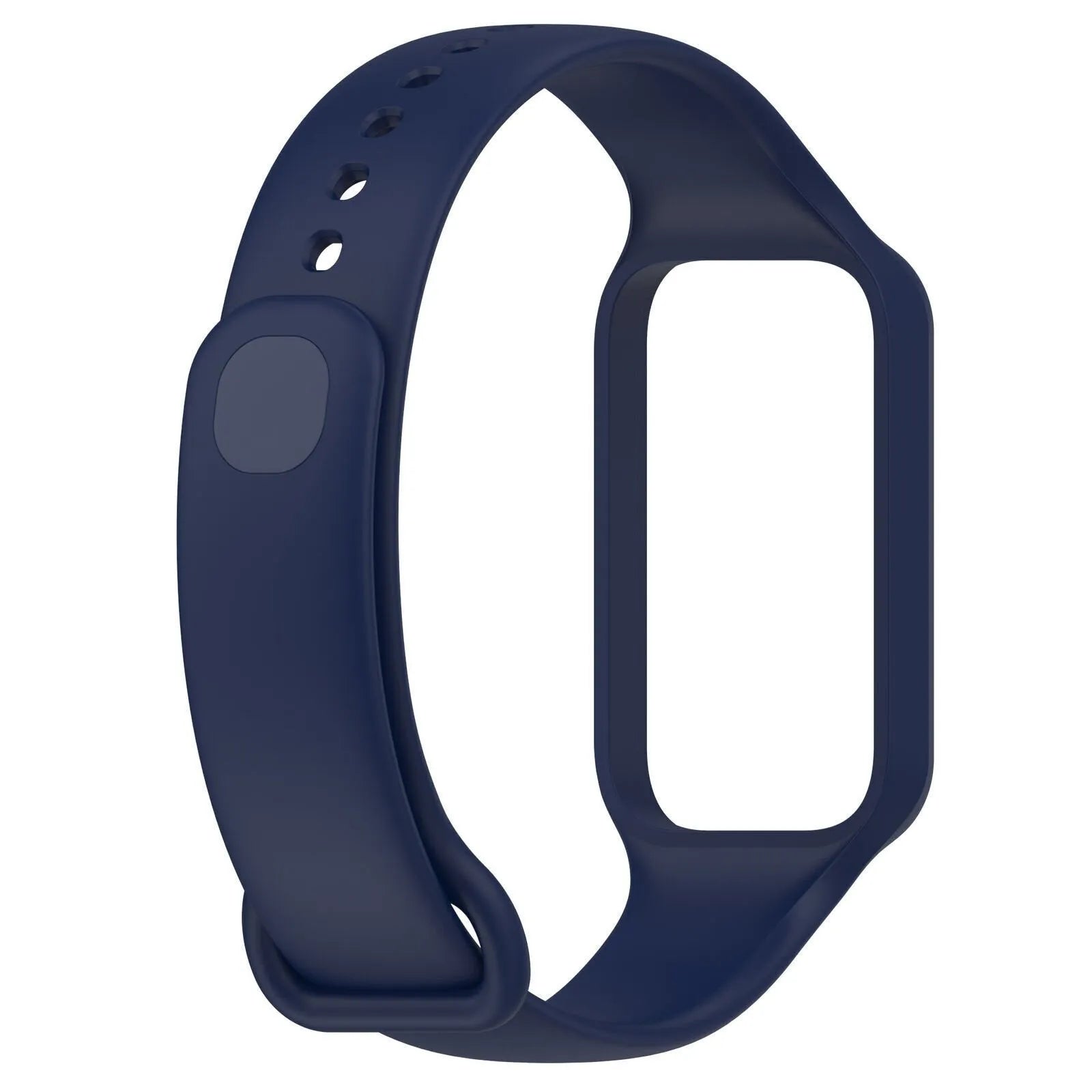 Silicone Strap, dark blue, without a watch, 3/4 front view