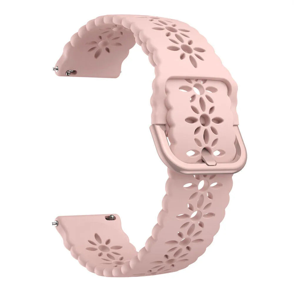 Amazfit Bip 3 (Pro) Patterned Silicone Strap (Pink)