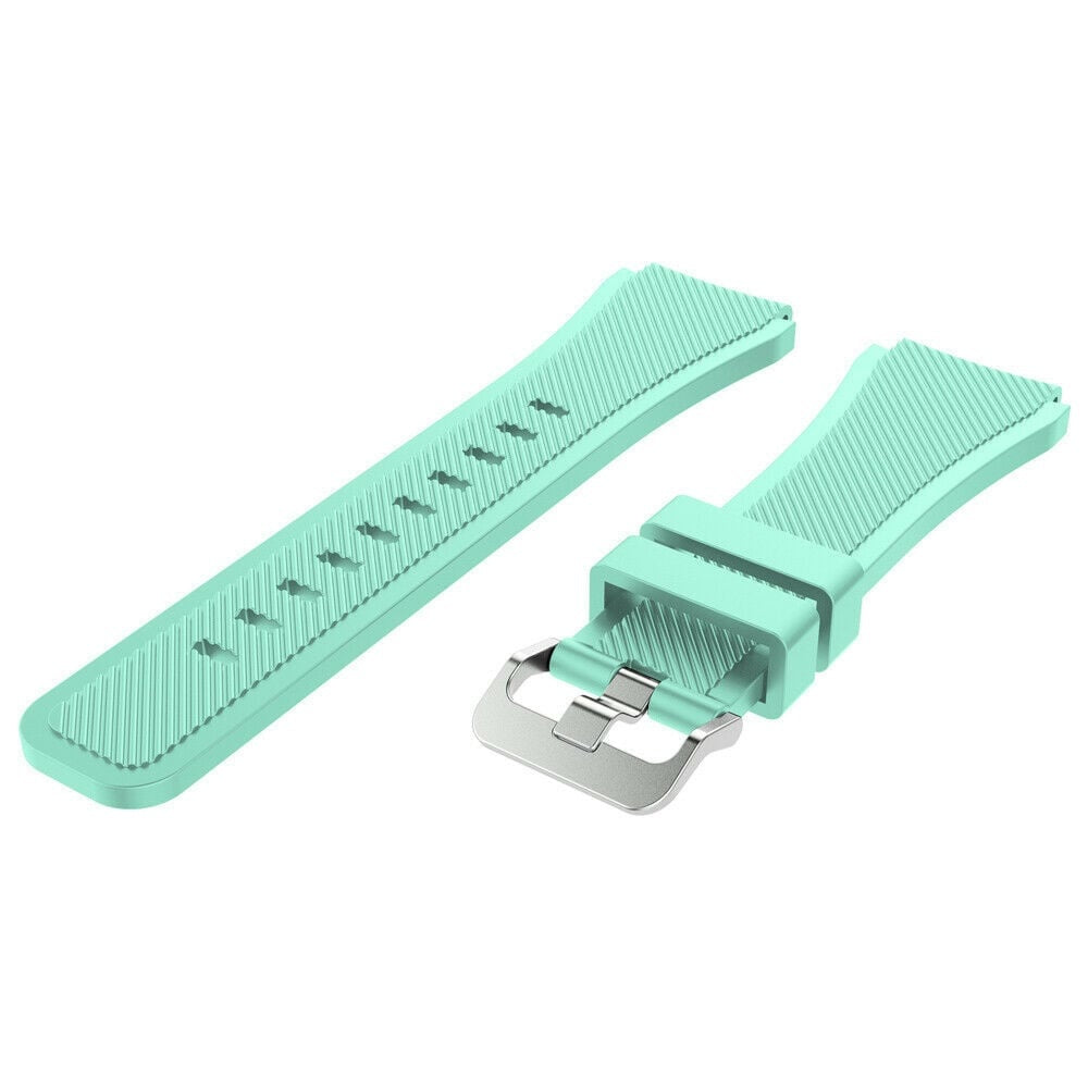 Twill Silicone Strap, aqua, without a watch, 3/4 front view