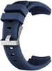 Siliconen horlogeband 22mm universeel (donkerblauw)