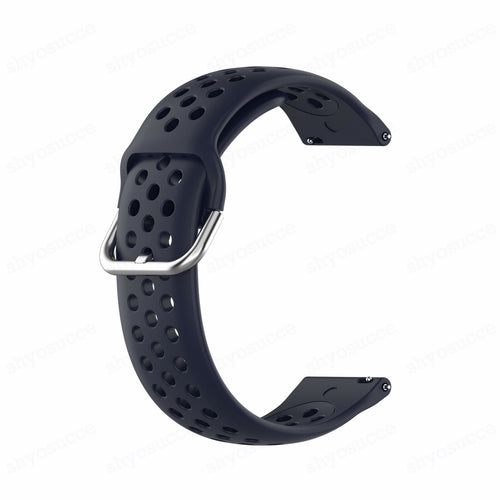 Amazfit Bip 5 siliconen air bandje (donkerblauw)