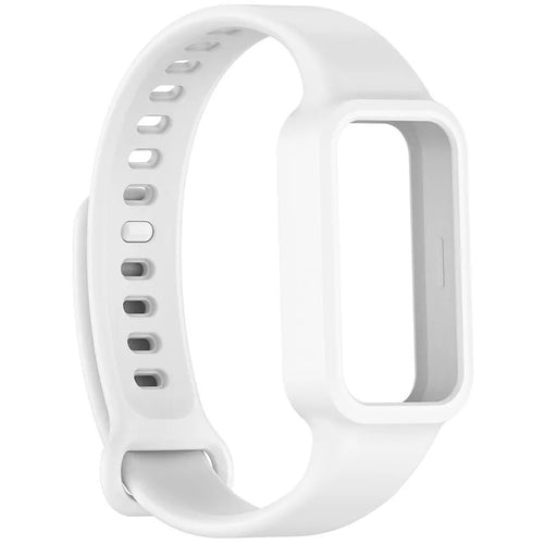 Silicone Strap, white, without a watch, 3/4 front view
