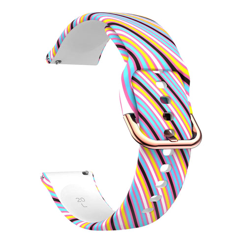 Print Silicone Strap, without a watch, 3/4 front view