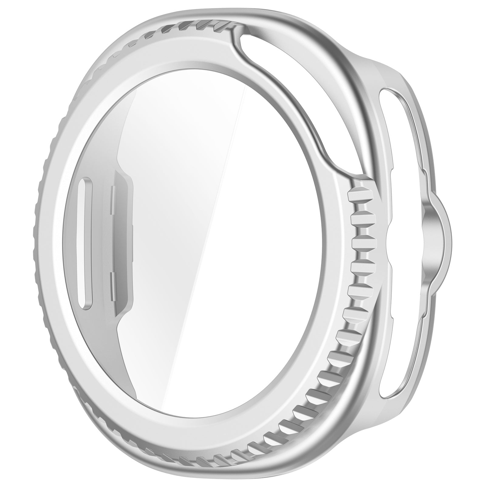 Samsung Galaxy Watch 8 Classic hard case met glas (zilver)