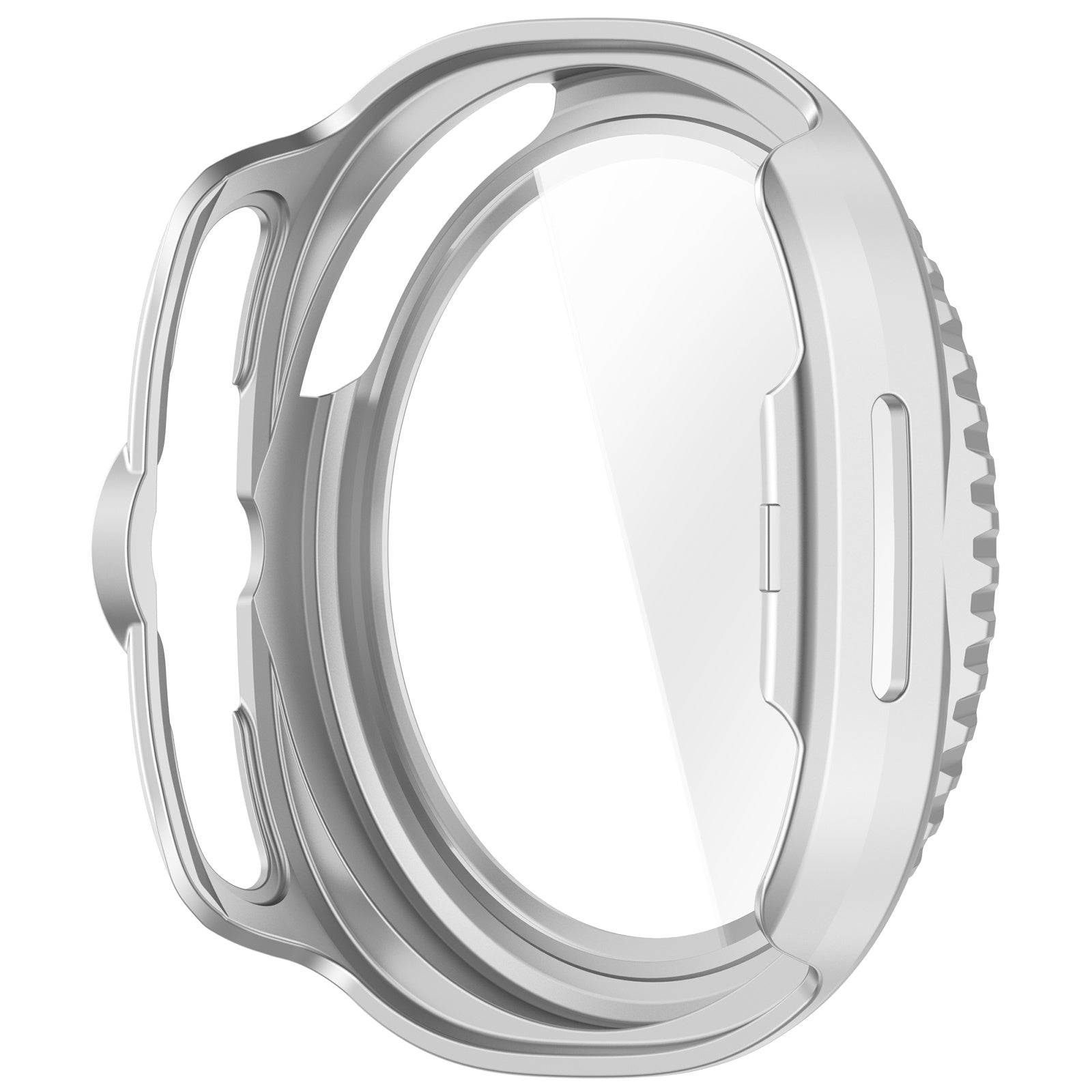 Samsung Galaxy Watch 8 Classic hard case met glas (zilver)