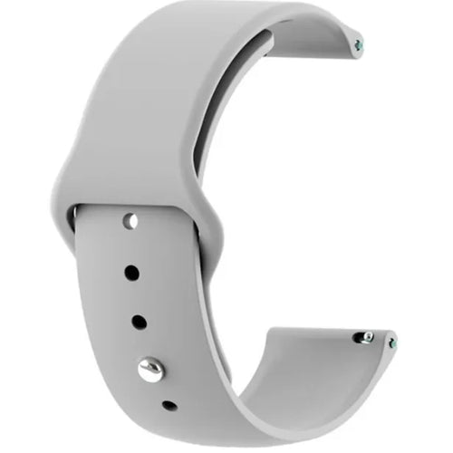 Silicone Sport Strap, grey, without a watch, 3/4 front view