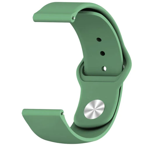 Silicone Sport Strap, army green, without a watch, 3/4 front view