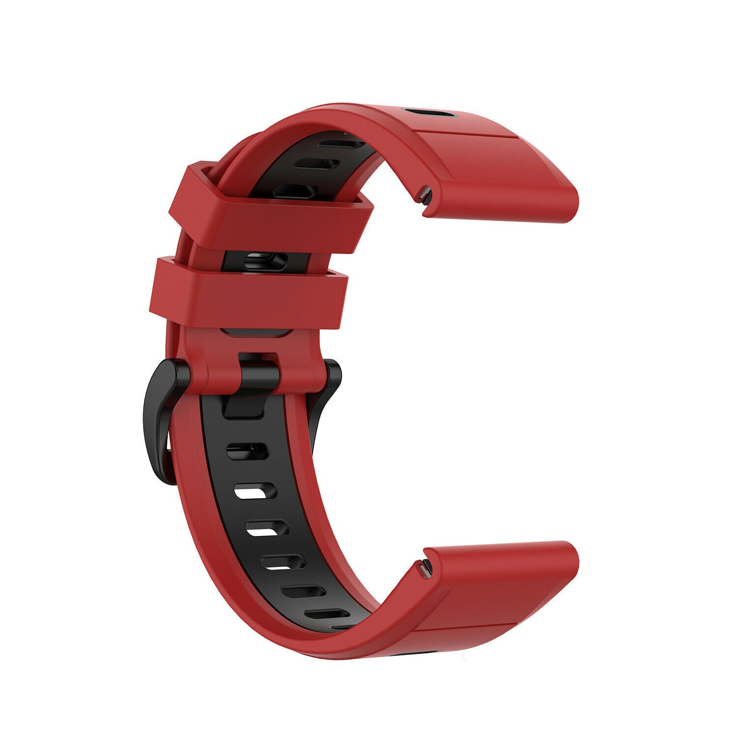 Garmin Fenix 8 Pro - 51mm sport gesp band (rood/zwart)