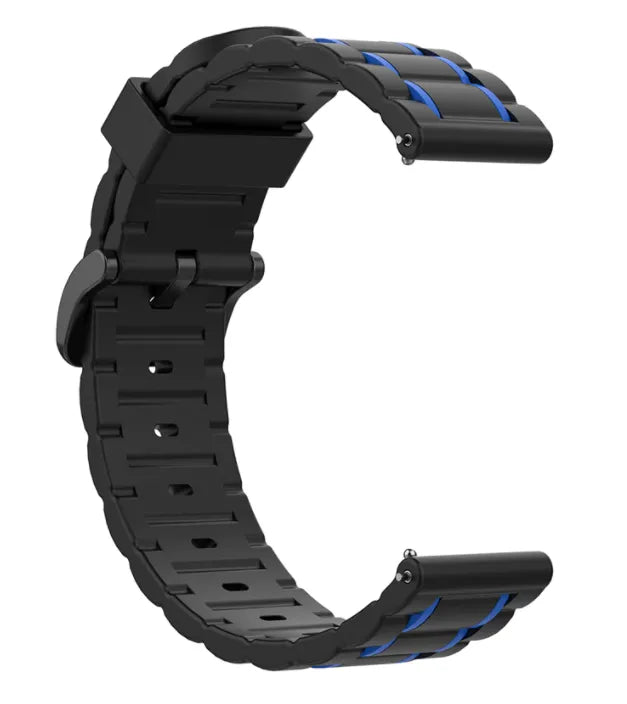 Suunto Run Sport Strap with Buckle (Black/Blue)