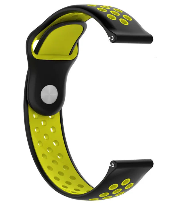 Motorola Moto Watch - 47mm sport bandje (zwart/geel)