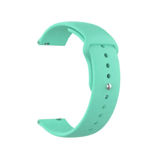 Silicone Sport Strap, aqua, without a watch, 3/4 front view