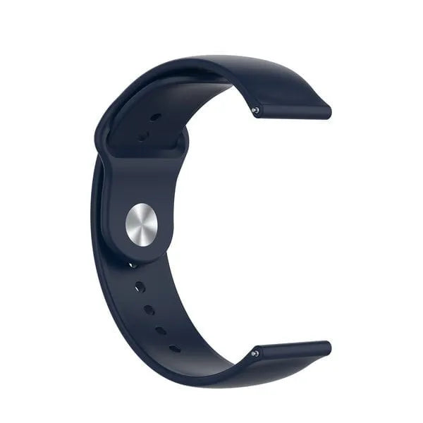 Silicone Sport Strap, dark blue, without a watch, 3/4 front view