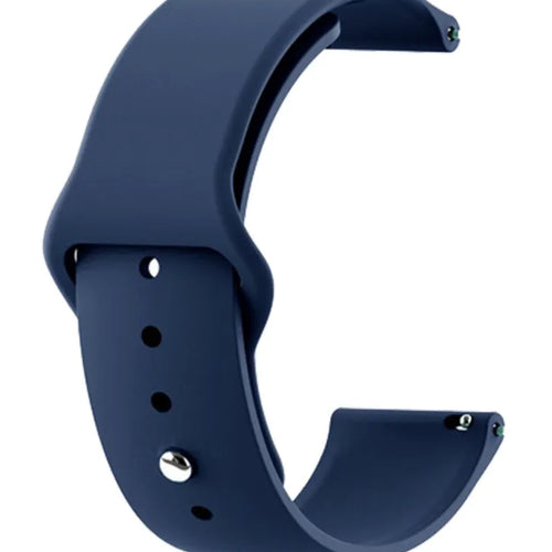 Silicone Sport Strap, dark blue, without a watch, 3/4 front view