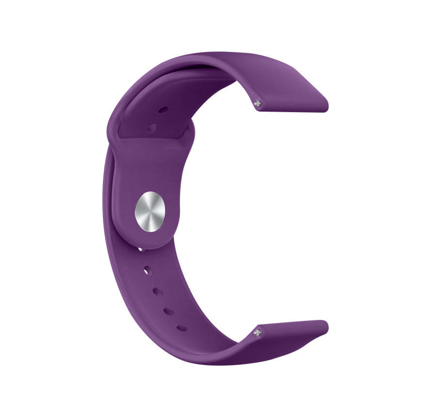 Silicone Sport Strap, purple, without a watch, 3/4 front view