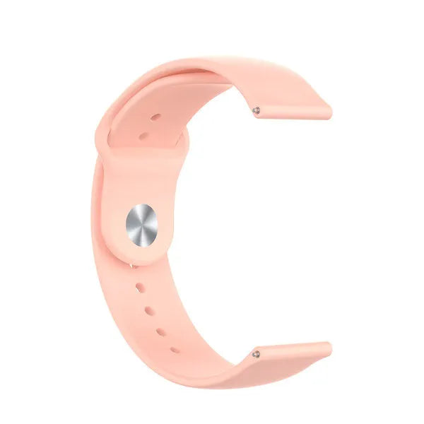 Silicone Sport Strap, pink, without a watch, 3/4 front view