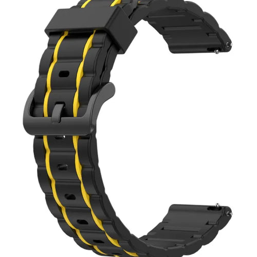 Coros Pace 4 sport gesp bandje (zwart/geel)