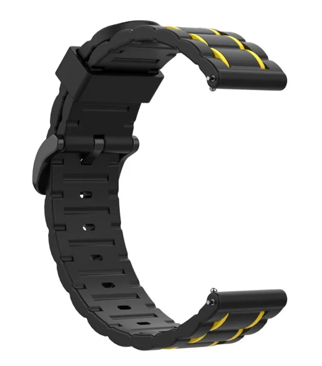 ICE Smart TKS Rectangular 1.41 Sport Strap with Buckle (Black/Yellow)
