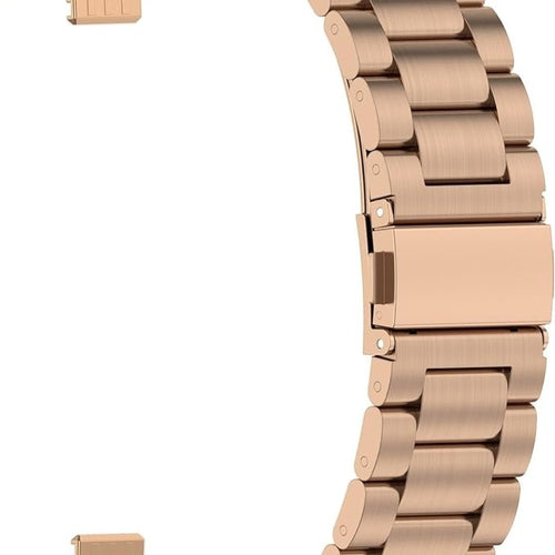 Huawei Watch Fit 4 stalen band (rosé goud)