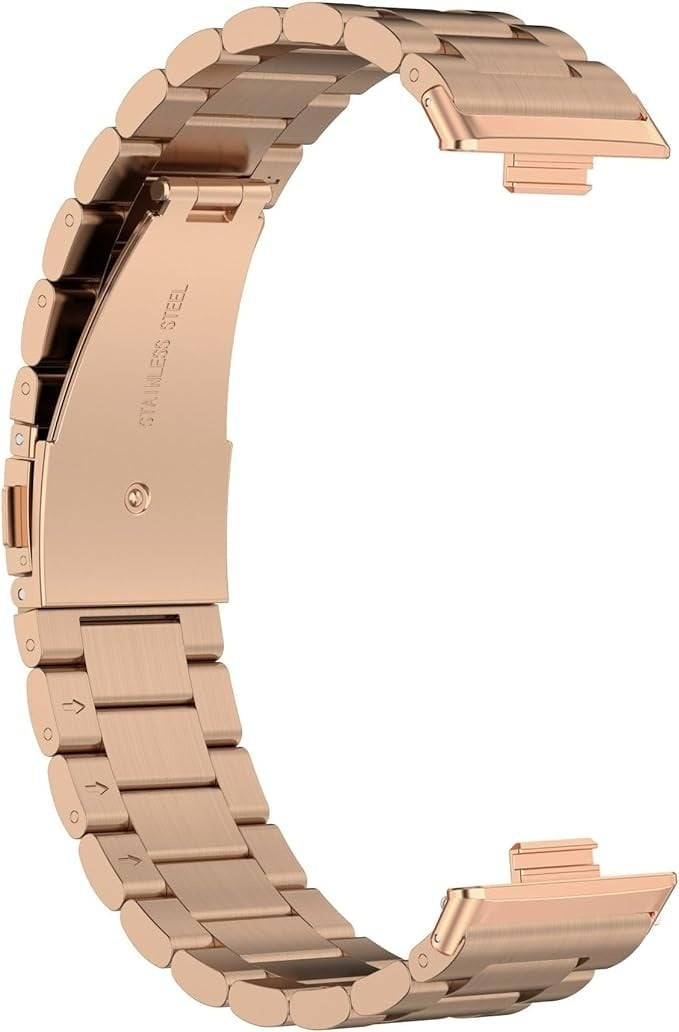 Huawei Watch Fit 4 Pro stalen band (rosé goud)