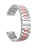 Withings ScanWatch Light stalen band (zilver/roze)