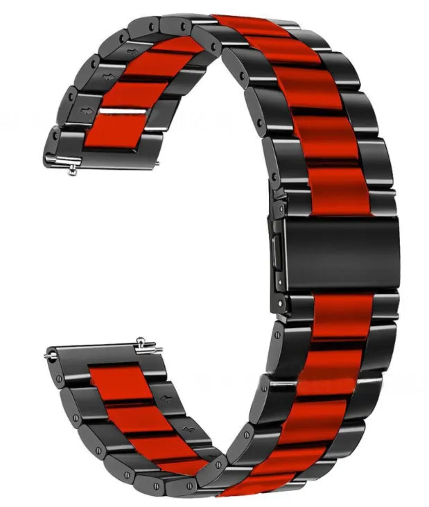 Garmin Forerunner 255 Steel Strap (Black/rood)