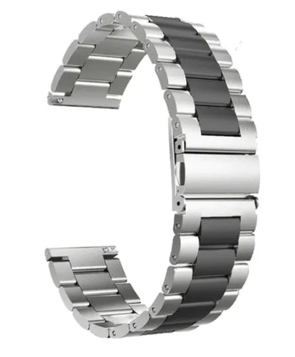 Steel Strap, silver/black, without a watch, 3/4 front view