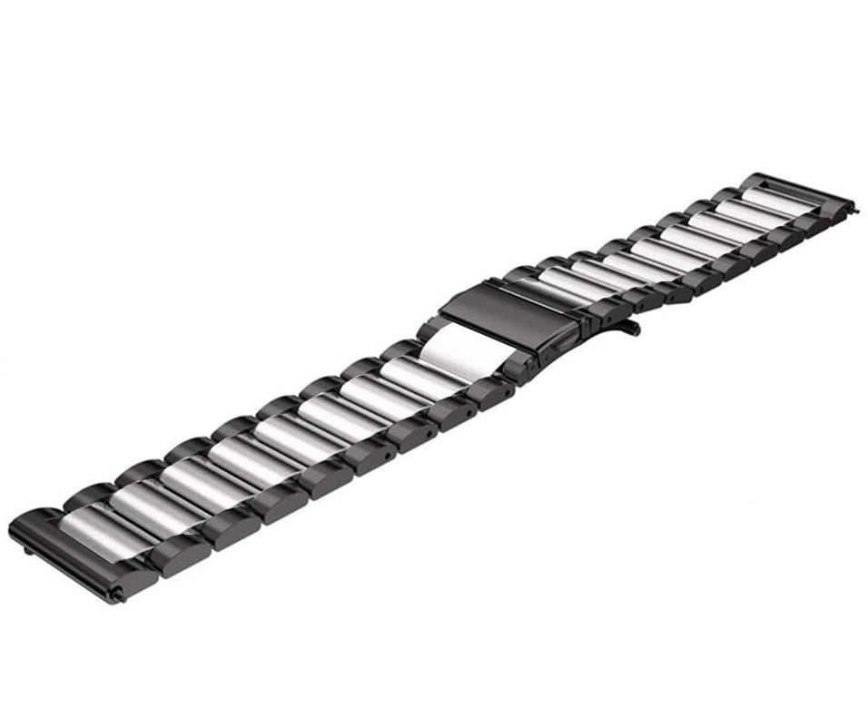 Amazfit Bip 6 stalen band (zwart/zilver)