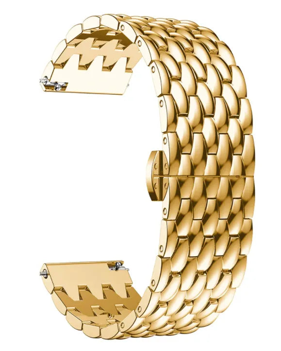 Coros Apex 2 stalen draak bandje (goud)
