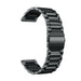 Stalen horlogeband 20mm - universeel - zwart