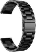 Stalen horlogeband 22mm - universeel - zwart