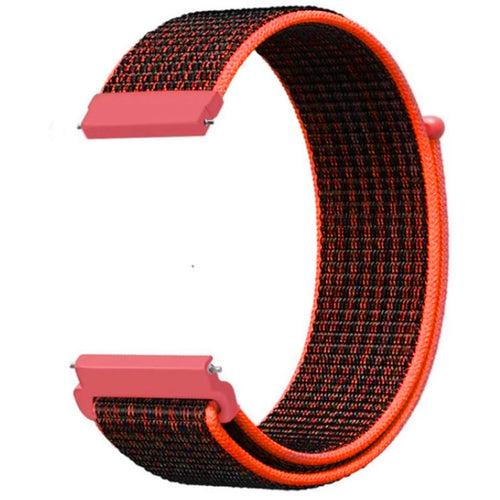 Redmi Watch 5 Lite nylon bandje (zwart/oranje)