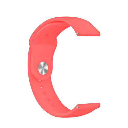 Silicone Glow in the Dark Strap, red, without a watch, 3/4 front view