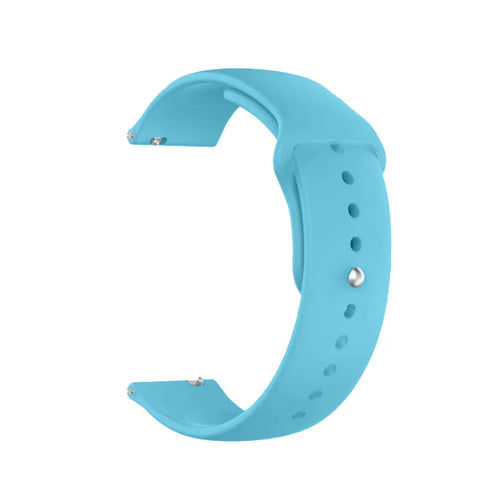 Silicone Sport Strap, light blue, without a watch, 3/4 front view