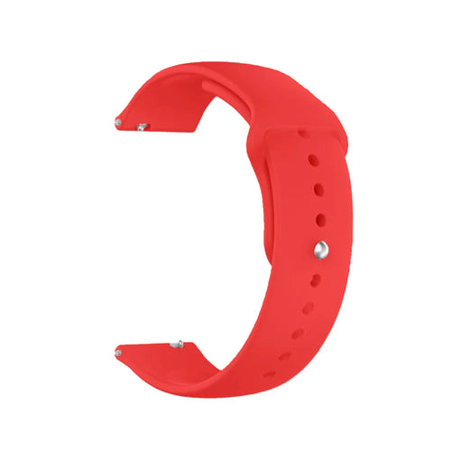 Silicone Sport Strap, red, without a watch, 3/4 front view
