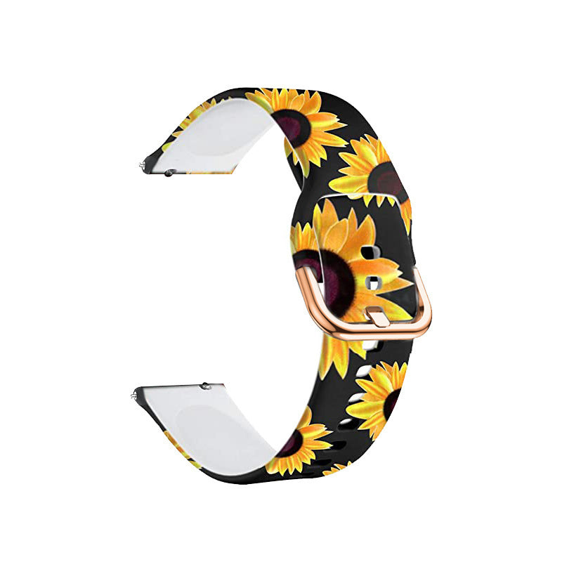 Print Silicone Strap, without a watch, 3/4 front view