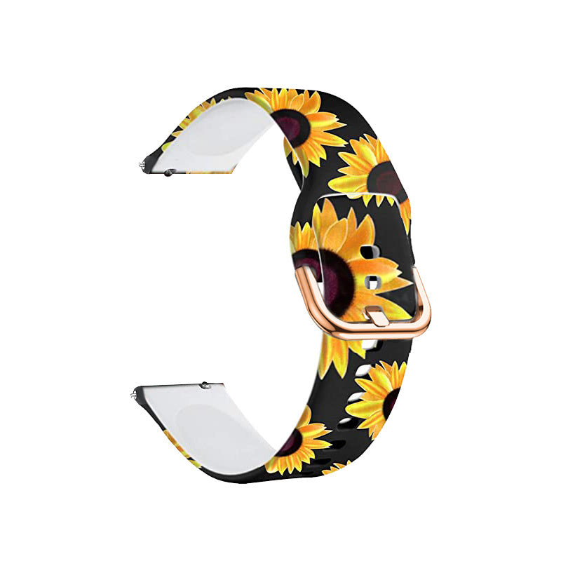 Print Silicone Strap, without a watch, 3/4 front view