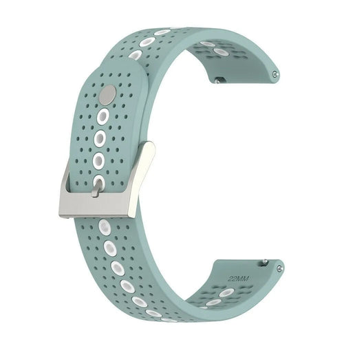 Silicone Strap, green-grey, without a watch, 3/4 front view