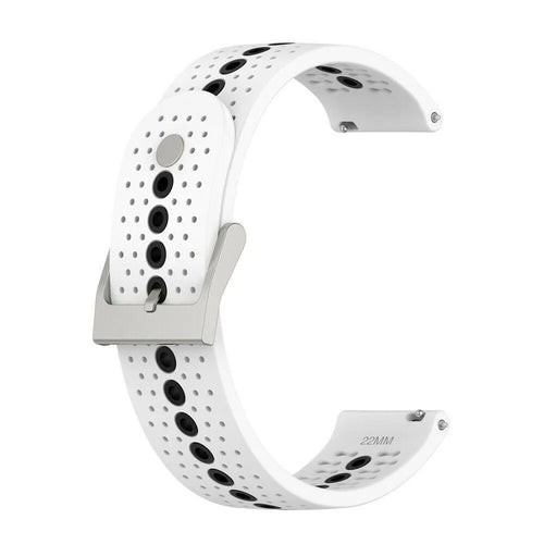 Suunto Race (S) siliconen bandje (wit/zwart)