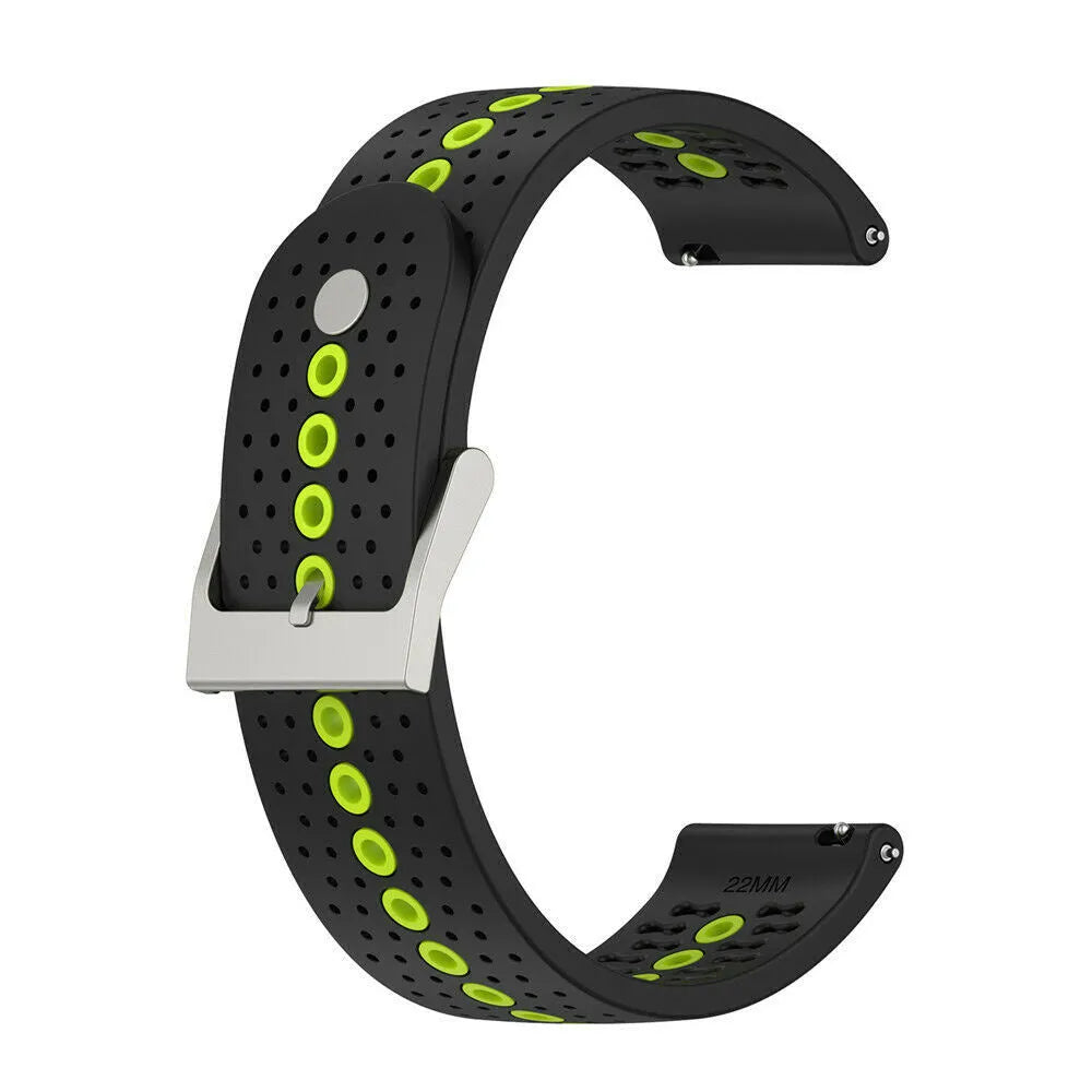 Suunto Run siliconen bandje (zwart/geel)