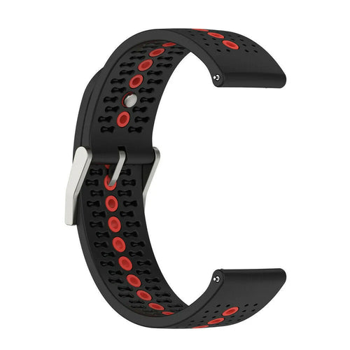 Suunto Vertical 2 siliconen bandje (zwart/rood)