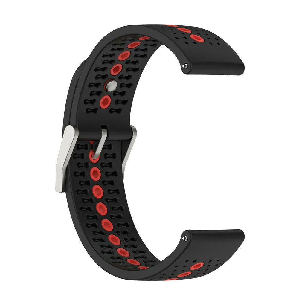 Suunto Run siliconen bandje (zwart/rood)
