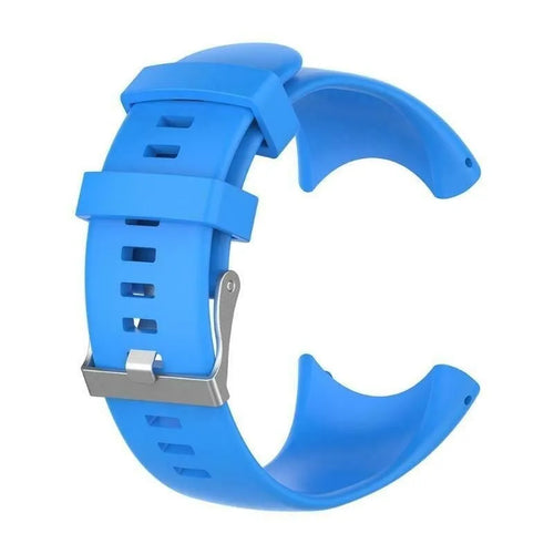Silicone Strap, blue, without a watch, 3/4 front view