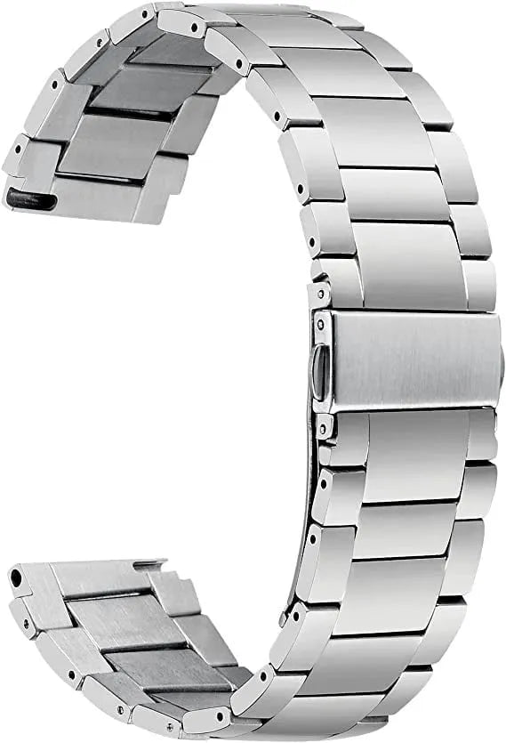Titanium Strap, silver, without a watch, 3/4 front view