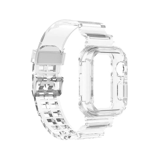 Silicone Transparent TPU Strap, without a watch, 3/4 front view
